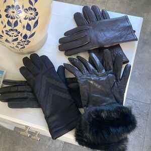 Bundle of leather gloves (isotoner/Preston & York/Thinsuate